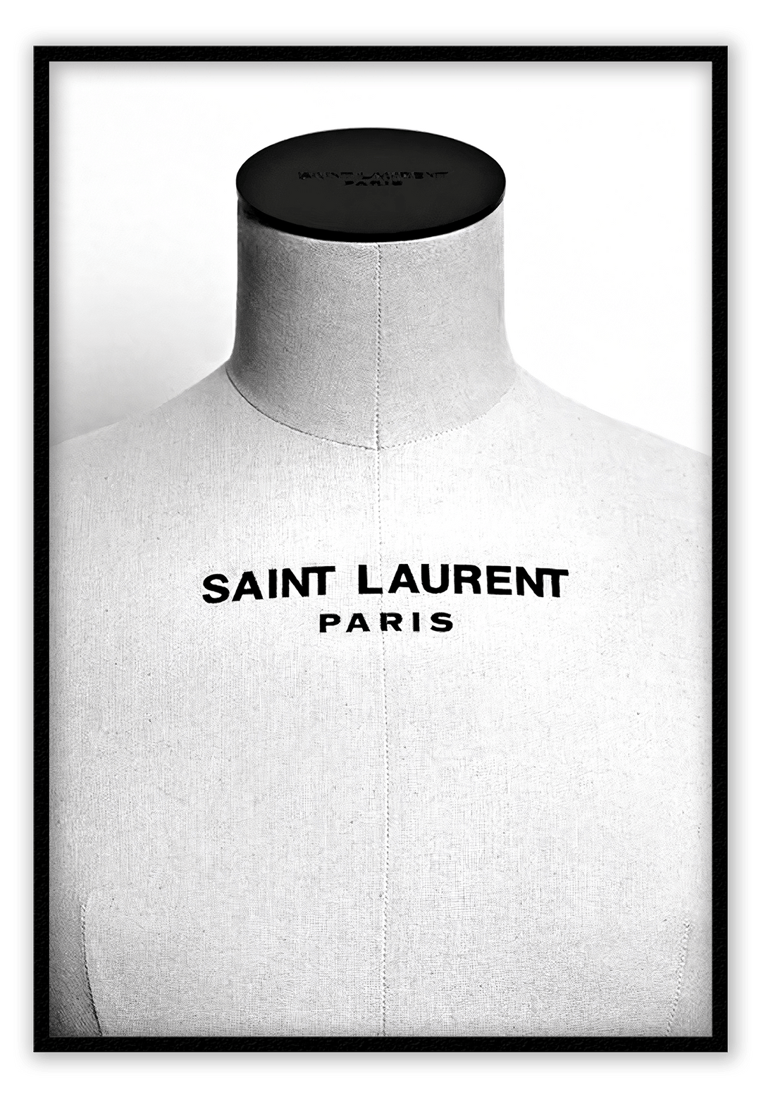 Canvas Print 50x70cm / Black YSL Couture YSL Couture Wall Art : Ready to hang framed artwork. Brand