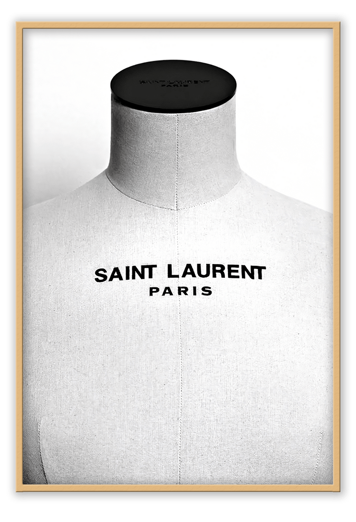 Canvas Print 50x70cm / Natural YSL Couture YSL Couture Wall Art : Ready to hang framed artwork. Brand