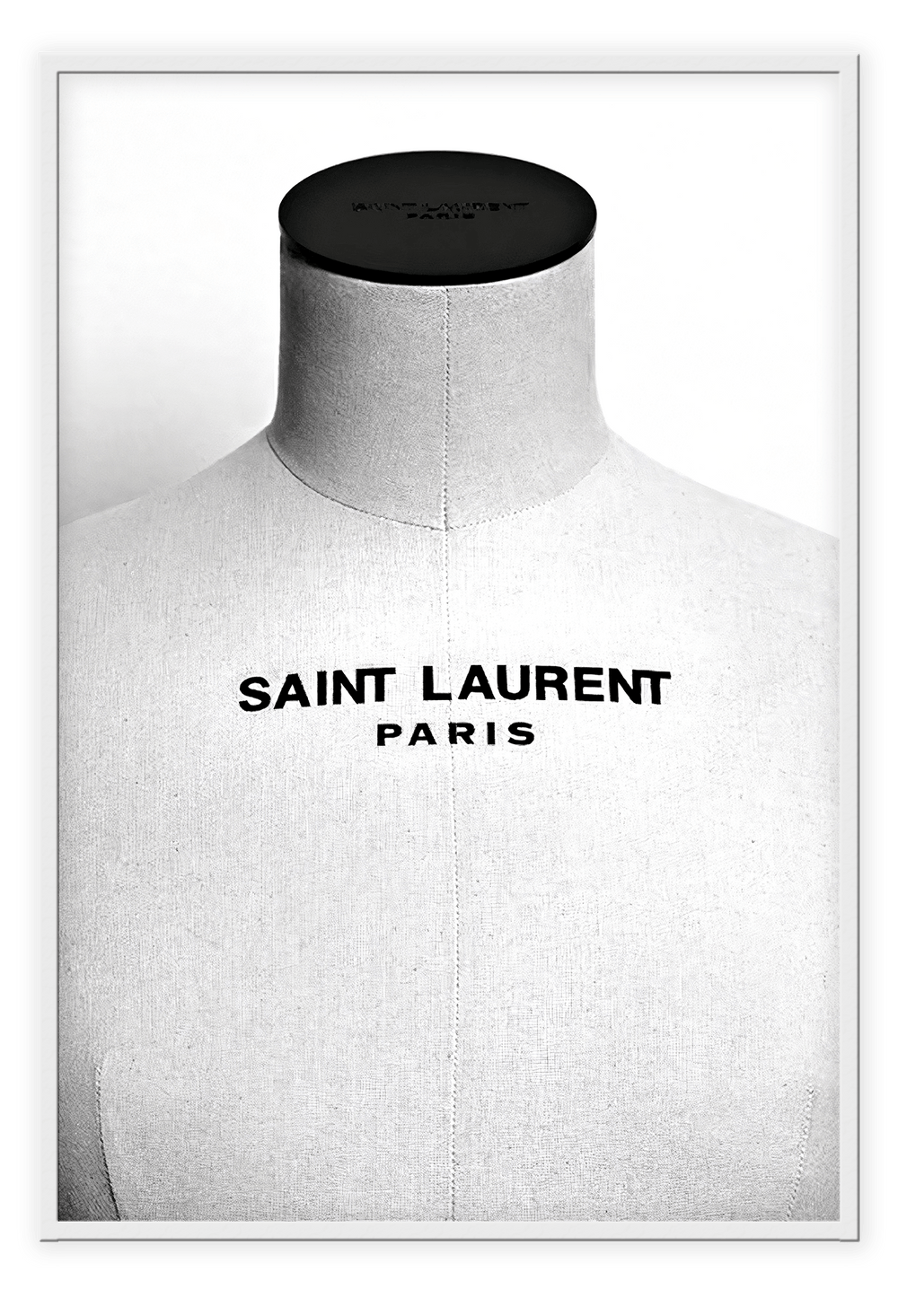 Canvas Print 50x70cm / White YSL Couture YSL Couture Wall Art : Ready to hang framed artwork. Brand