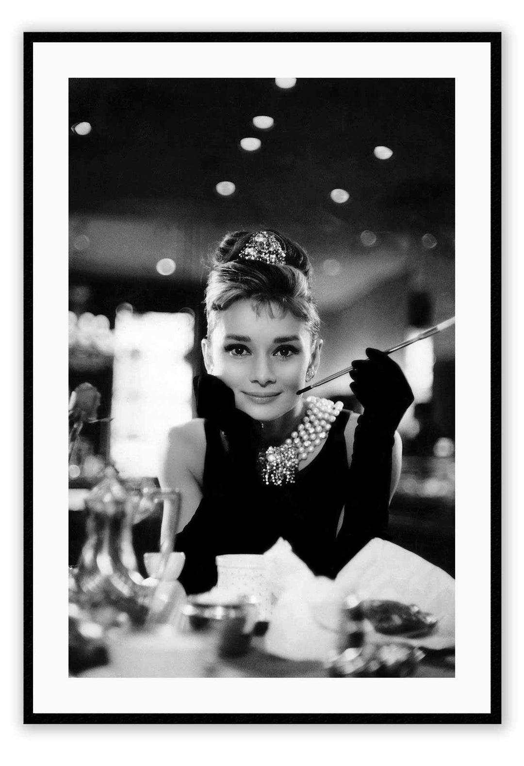 Canvas Prints 50x70cm / Black Breakfast At Tiffanys Breakfast At Tiffanys  Wall Art : Ready to hang framed artwork. Brand