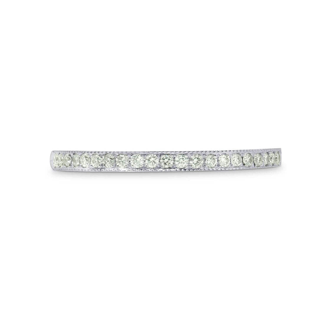 LEIBISH Milgrain Pavé Half-Eternity Diamond Band Brand Ring