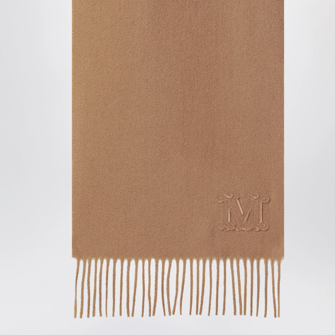 Max Mara - Camel-colored cashmere scarf Brand Scarves &amp; Shawls U