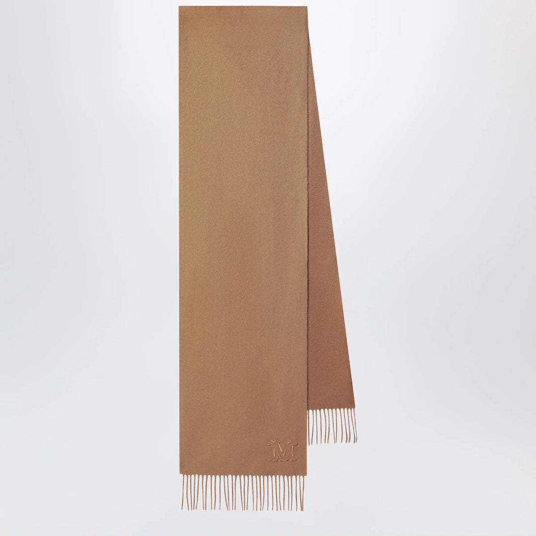 Max Mara - Camel-colored cashmere scarf Brand Scarves &amp; Shawls U