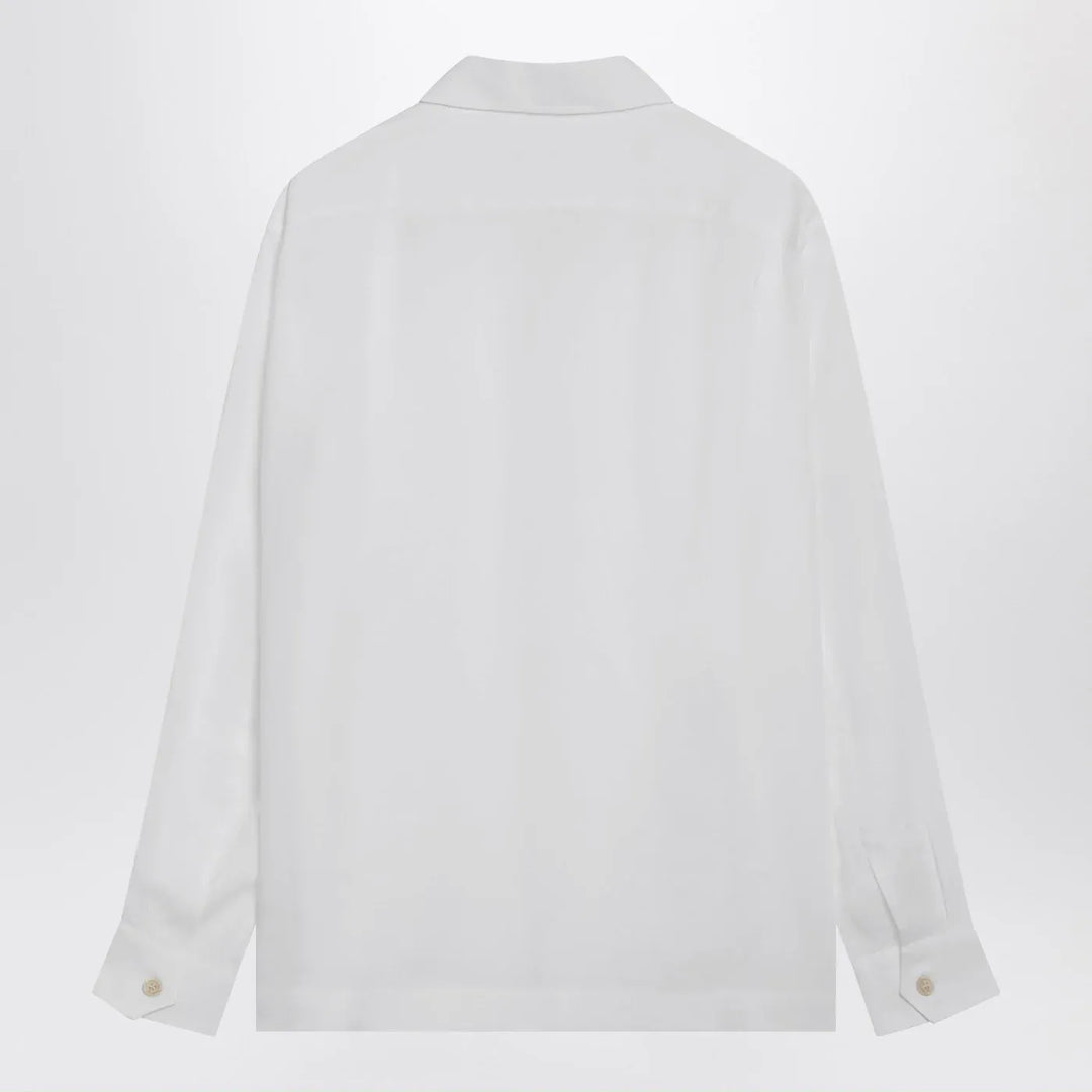 Brunello Cucinelli - White linen East Fit shirt Brand Shirt