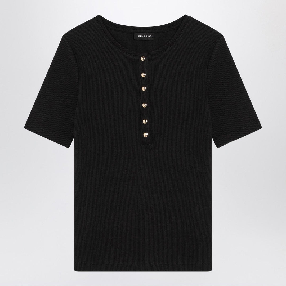 Shirts &amp; Tops XS ANINE BING - Black short-sleeved t-shirt Brand
