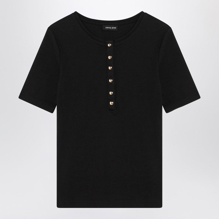 Shirts &amp; Tops XS ANINE BING - Black short-sleeved t-shirt Brand