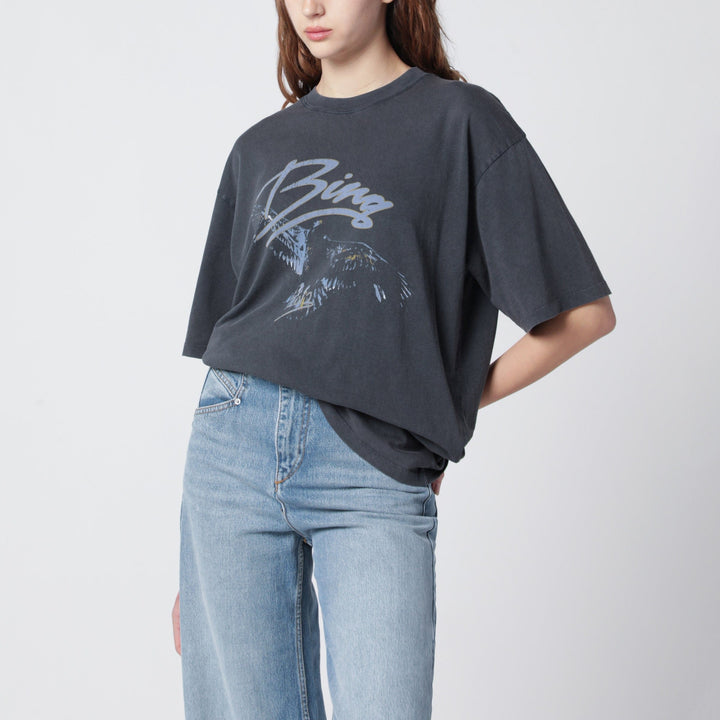 Shirts &amp; Tops ANINE BING - Spencer Eagle washed black T-shirt Brand
