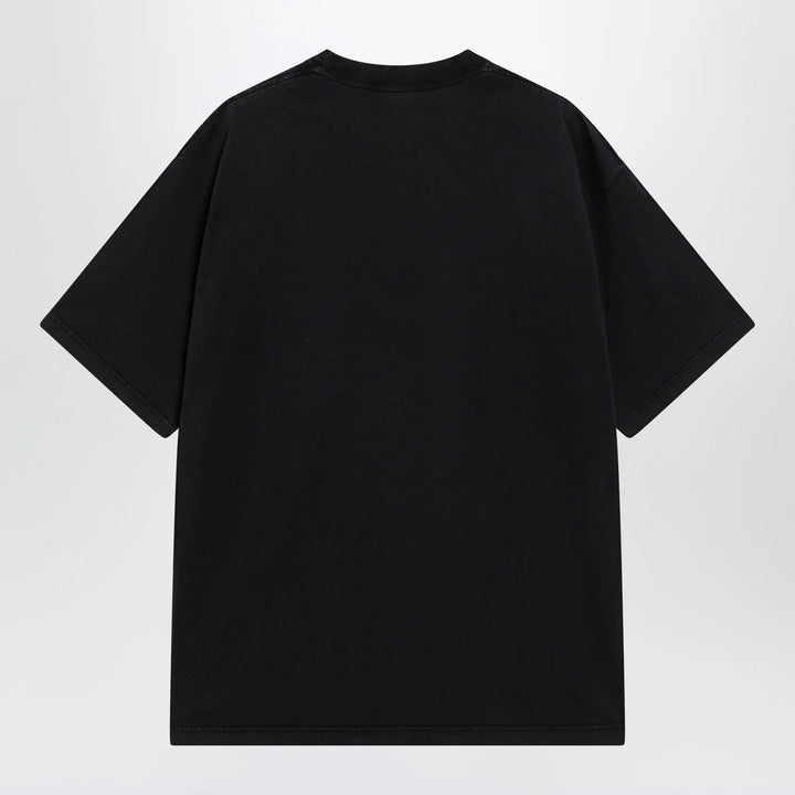 Balenciaga - The Address men’s regular-fit T-shirt in faded black cotton Brand Shirts &amp; Tops