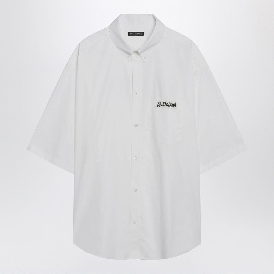 Shirts &amp; Tops Balenciaga - White Masking Tape shirt Brand