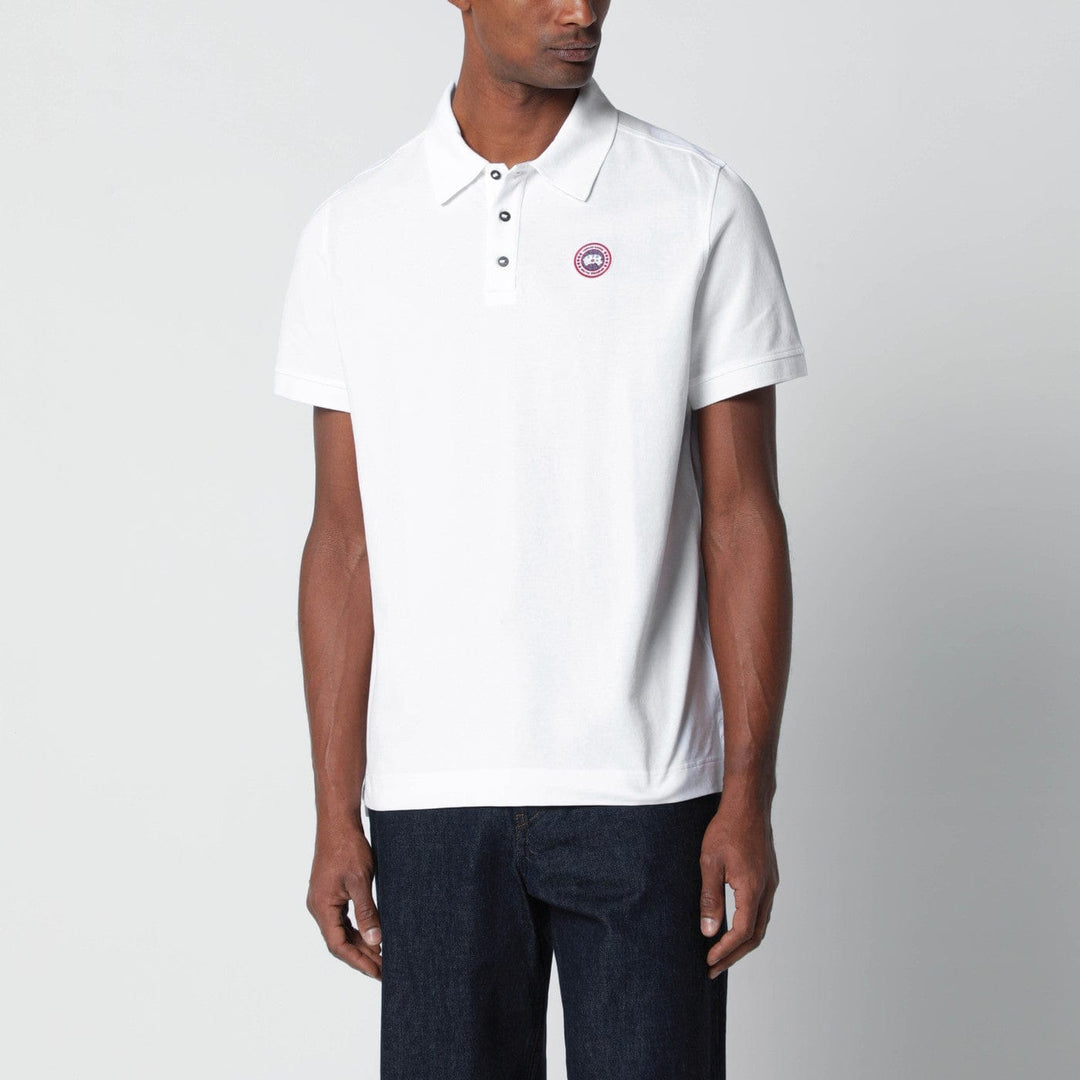Shirts & Tops Canada Goose - White polo with patch logo Brand