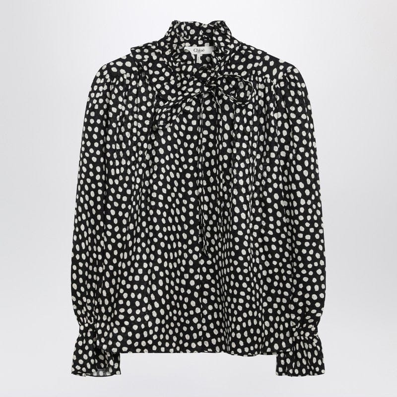 Shirts &amp; Tops Chloé - Polka-dot silk blouse - 40 FR Brand