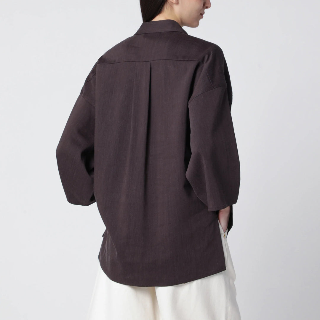 DARKPARK - Dora brown twill shirt Brand Shirts &amp; Tops S