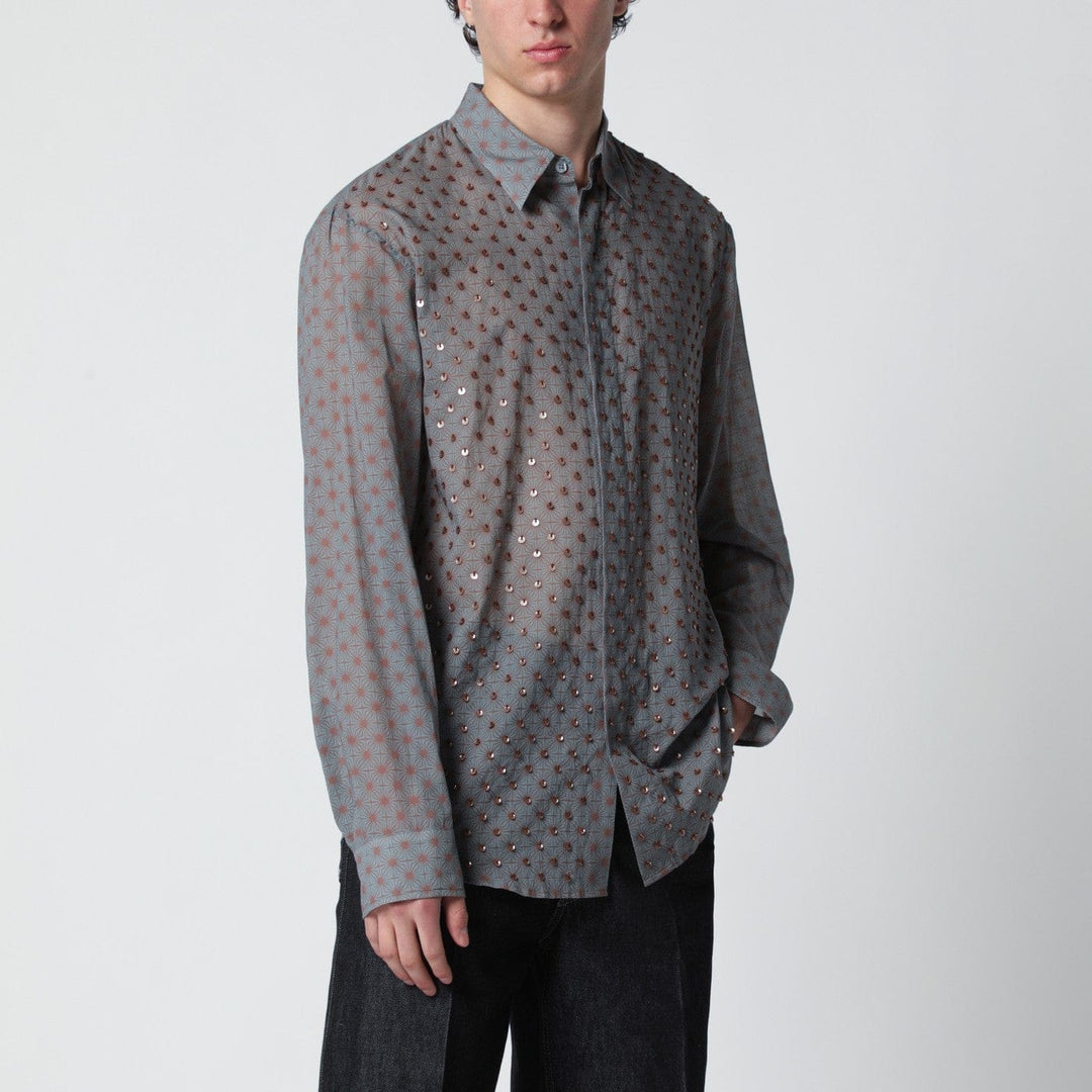 Shirts & Tops Dries Van Noten - Grey shirt with sequins Brand