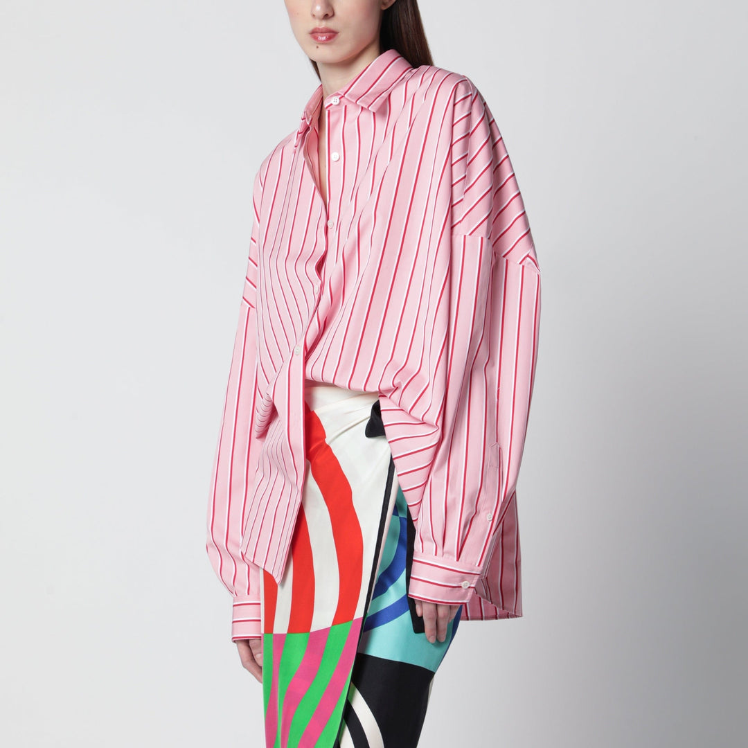 Shirts &amp; Tops Dries Van Noten - Pink striped oversized shirt by Dries Van Noten Brand