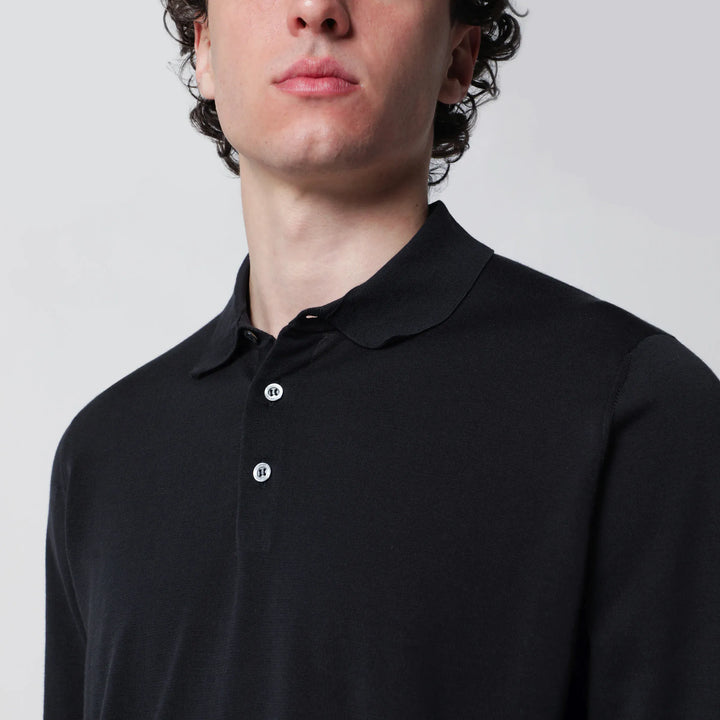Drumohr - Navy blue cotton polo shirt Brand Shirts &amp; Tops