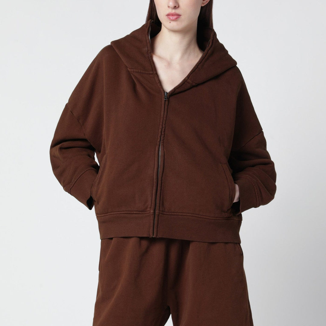 Shirts & Tops Entire Studios - Brown cotton zip-up sweatshirt Brand
