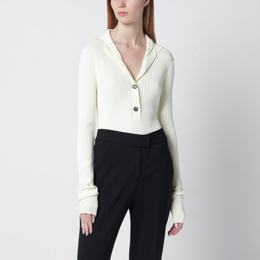 Shirts &amp; Tops Entire Studios - White high-neck Henley top Brand