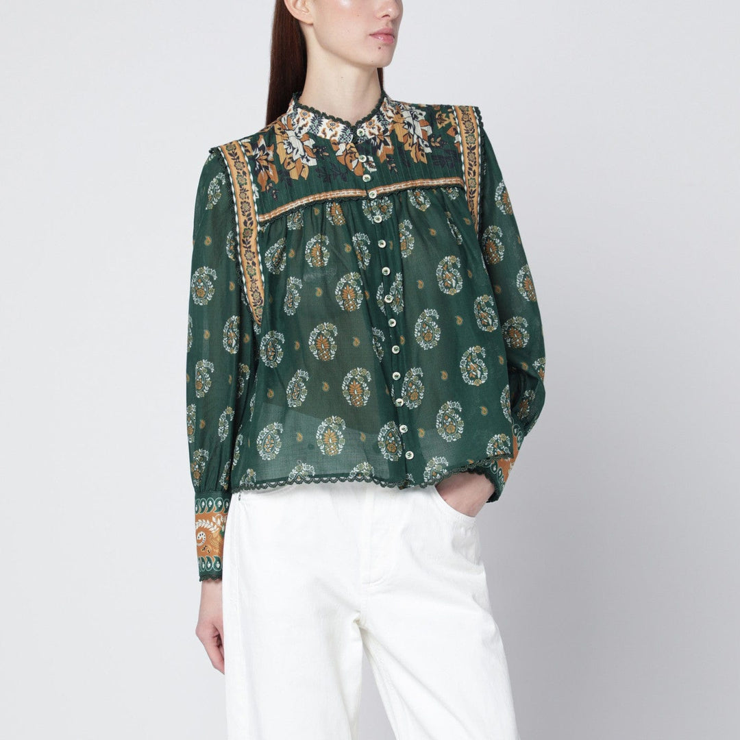 Shirts & Tops FARM Rio - Tayla green cotton blouse Brand