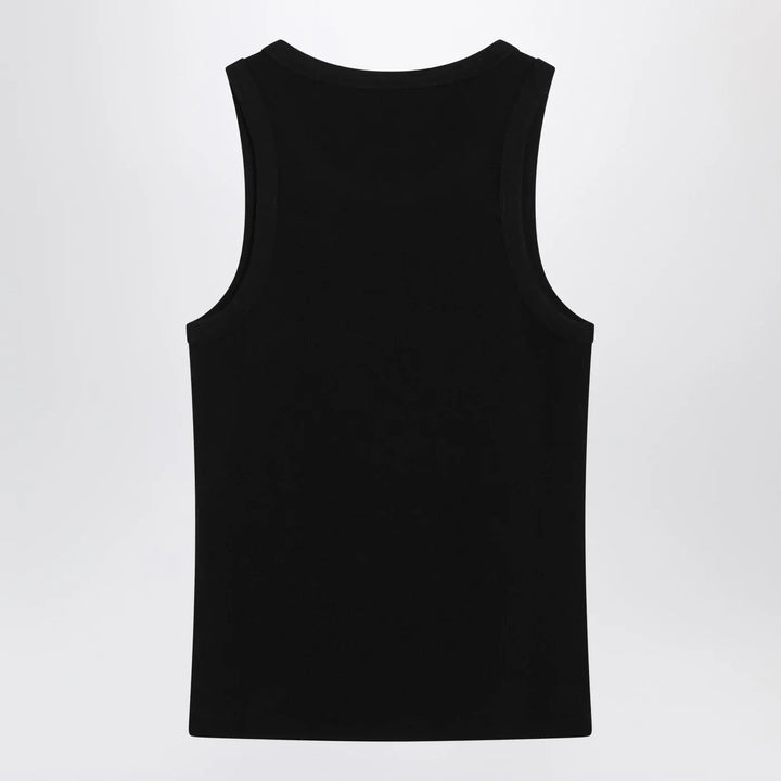 Givenchy - Black slim-cut tank top with logo Brand Shirts &amp; Tops