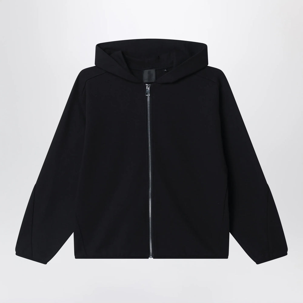 Givenchy - Black zip-up sweatshirt with logo embroidery Brand Shirts & Tops 8
