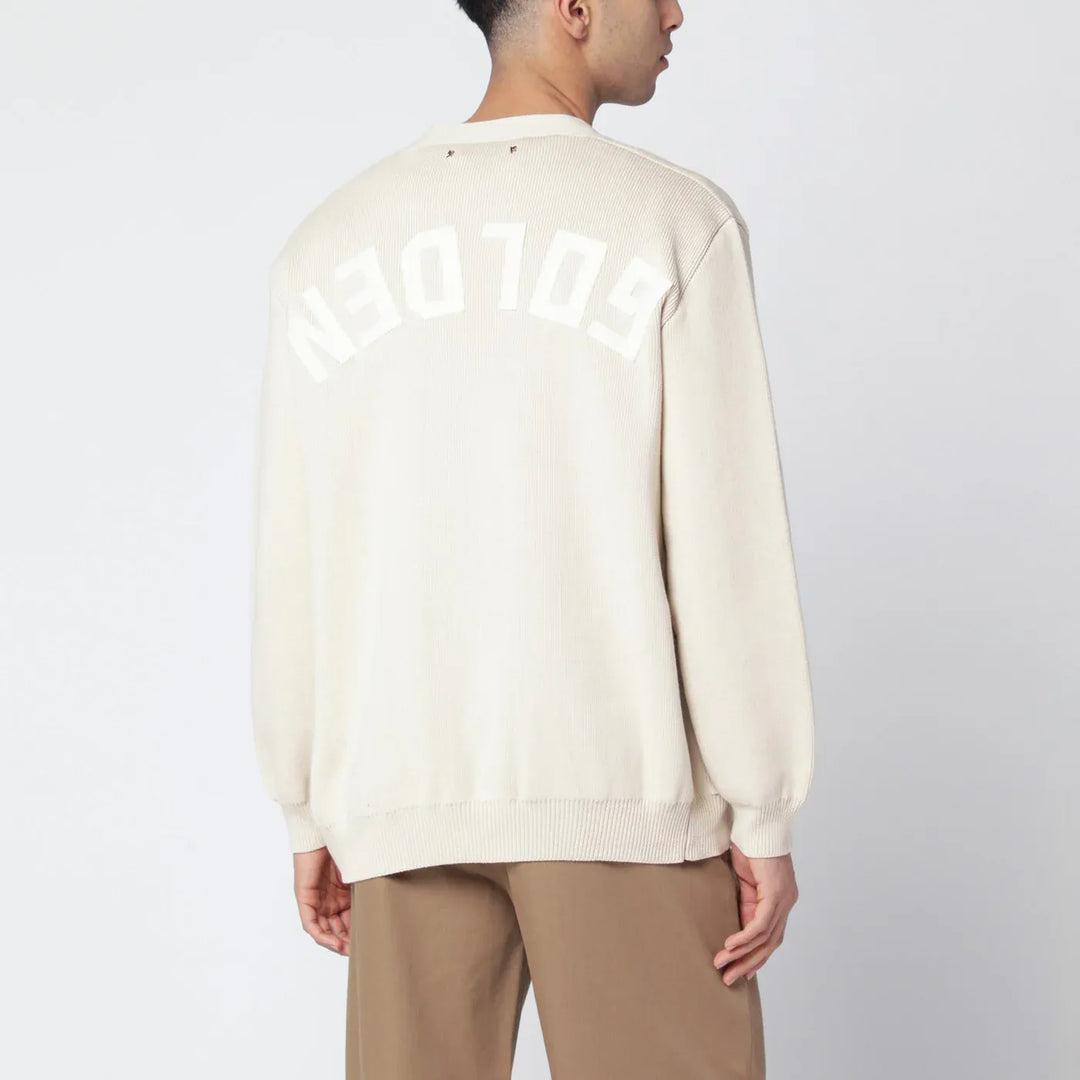 Golden Goose - Beige cotton-blend cardigan Brand Shirts &amp; Tops