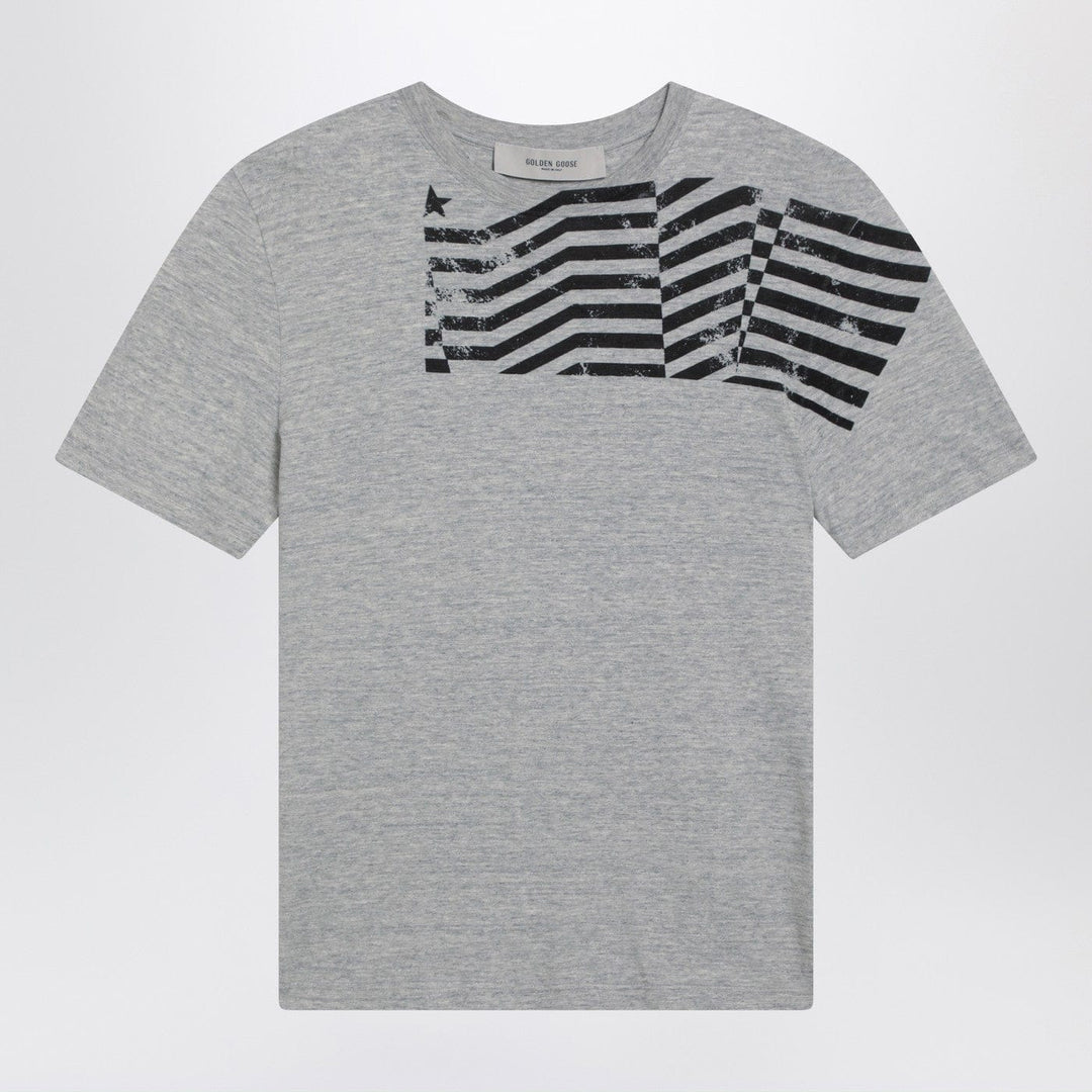 Shirts & Tops Golden Goose - Grey T-shirt with logo print Brand