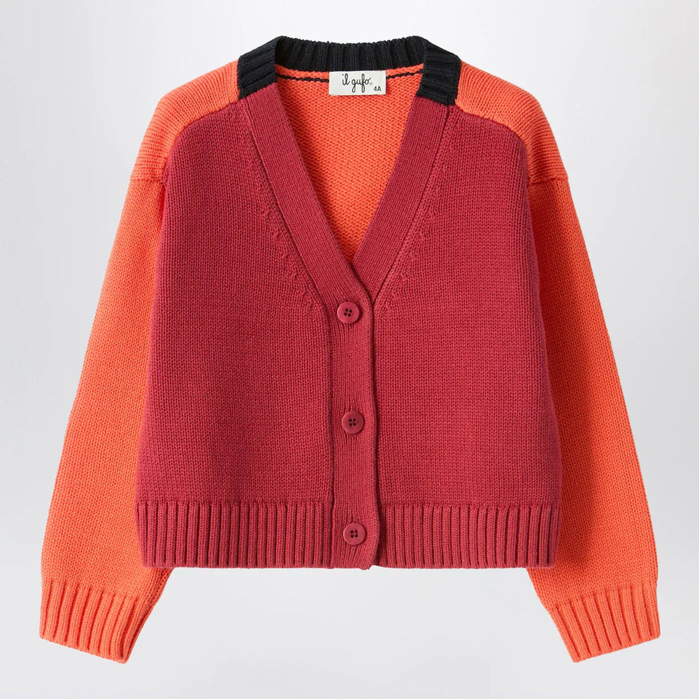 Il Gufo - Color-block organic cotton cardigan Brand Shirts & Tops 4