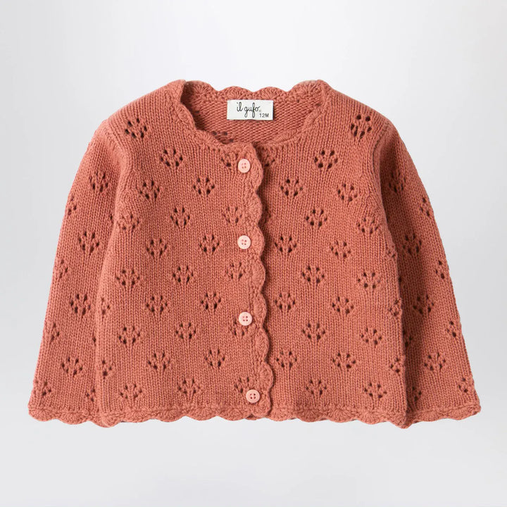 Il Gufo - Pink cardigan with openwork pattern Brand Shirts &amp; Tops 12