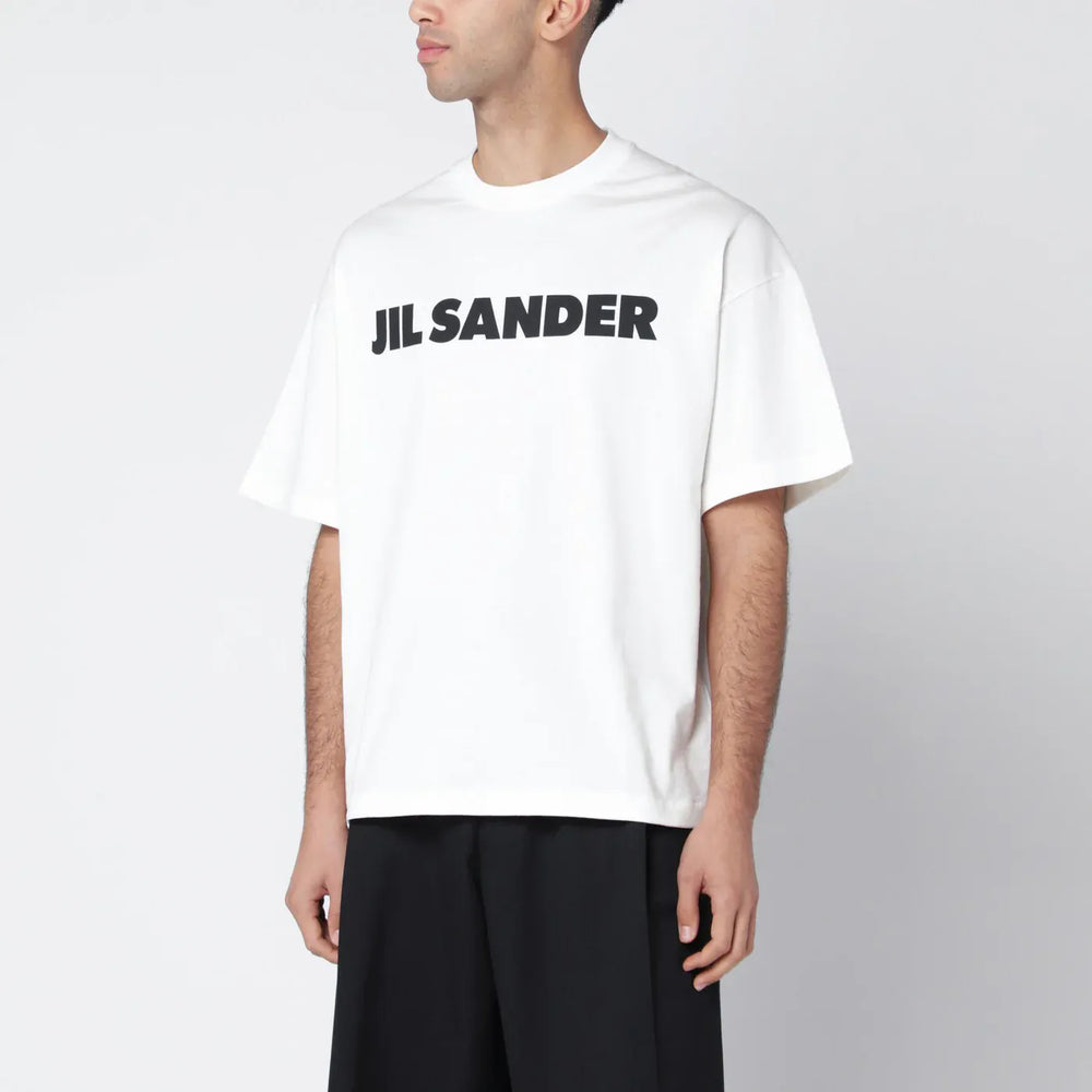 Jil Sander - White boxy T-shirt with logo Brand Shirts & Tops S