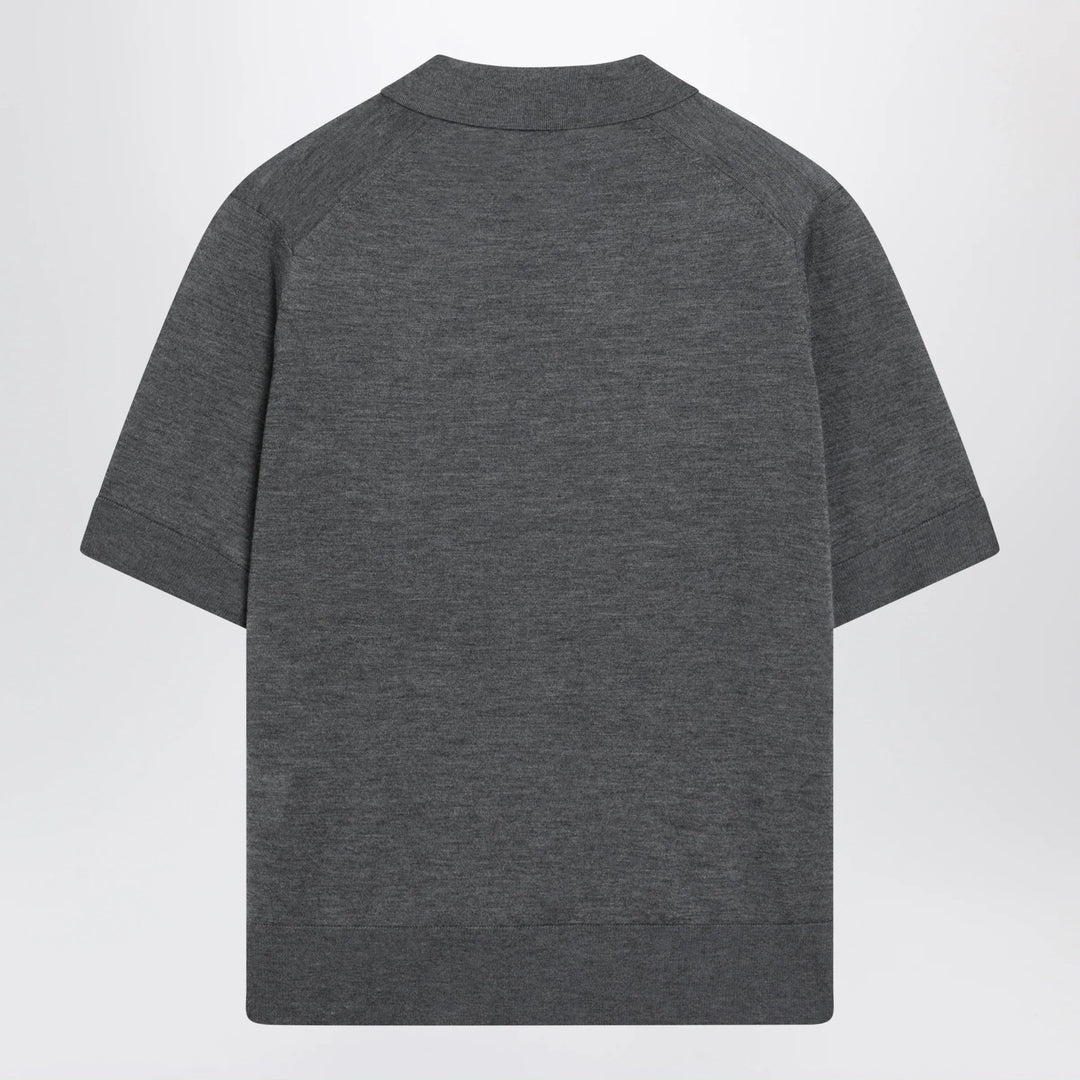 LouLou De Saison - Grey Migo Fluid Cashmere Polo Brand Shirts &amp; Tops L
