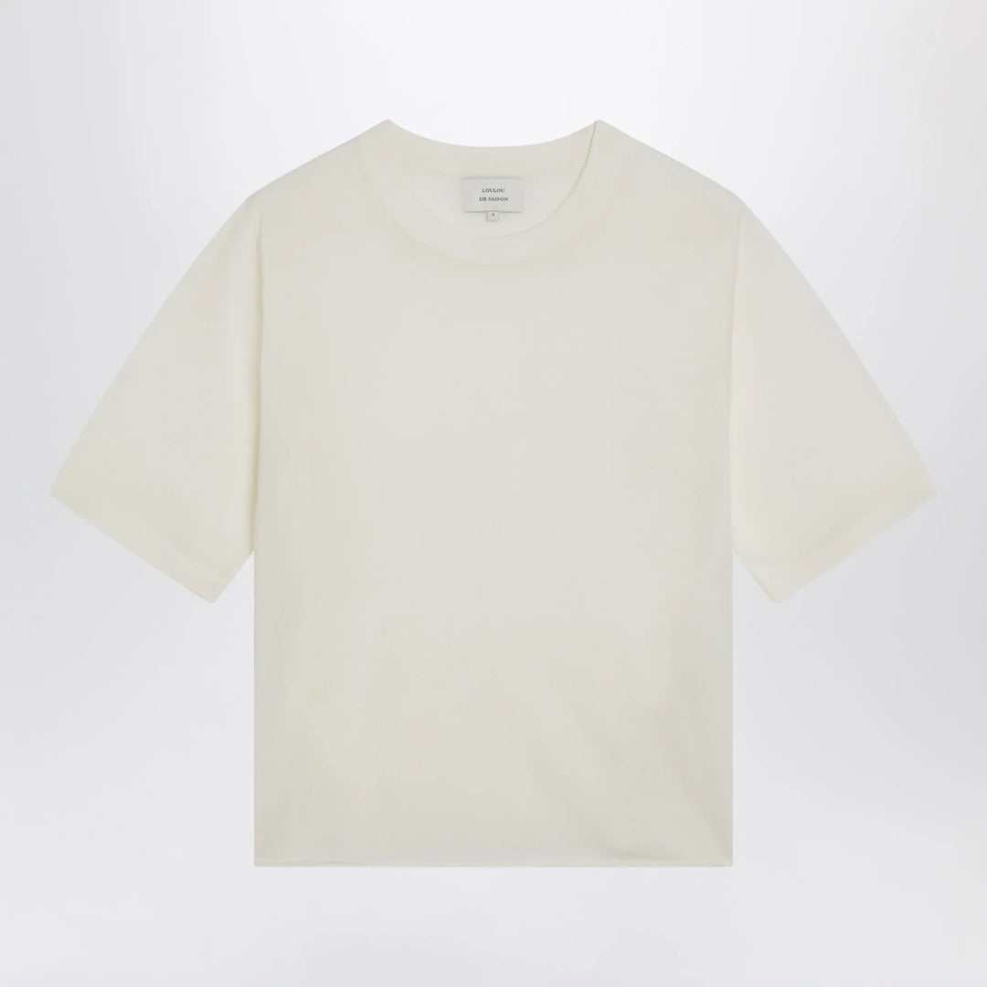 LouLou De Saison - Ivory Nala Fluid Cashmere Top Brand Shirts &amp; Tops S