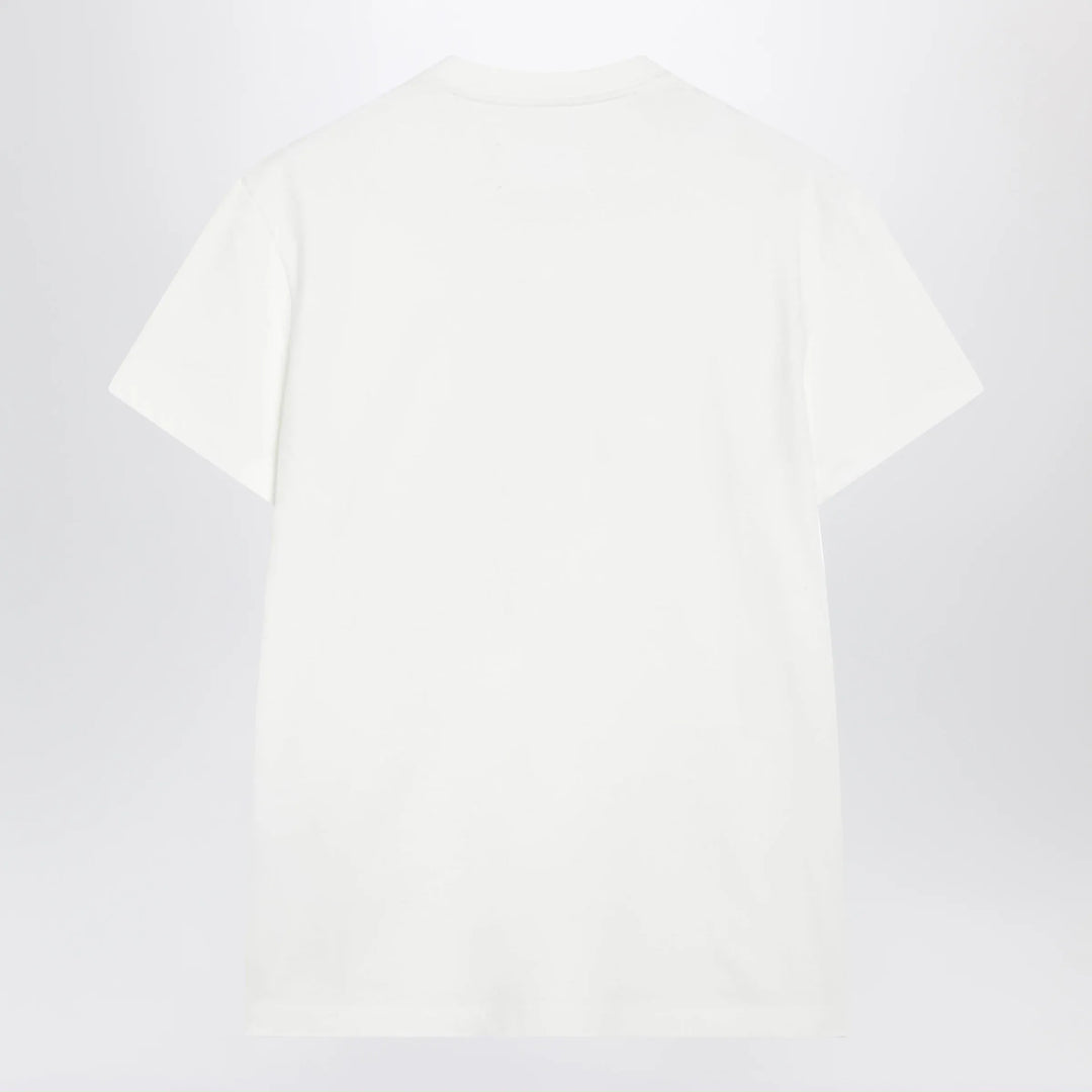 Maison Margiela - Double-layer cotton T-shirt in white Brand Shirts &amp; Tops