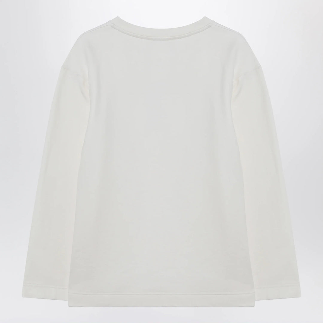 Max Mara - White sweatshirt in silk blend Brand Shirts &amp; Tops