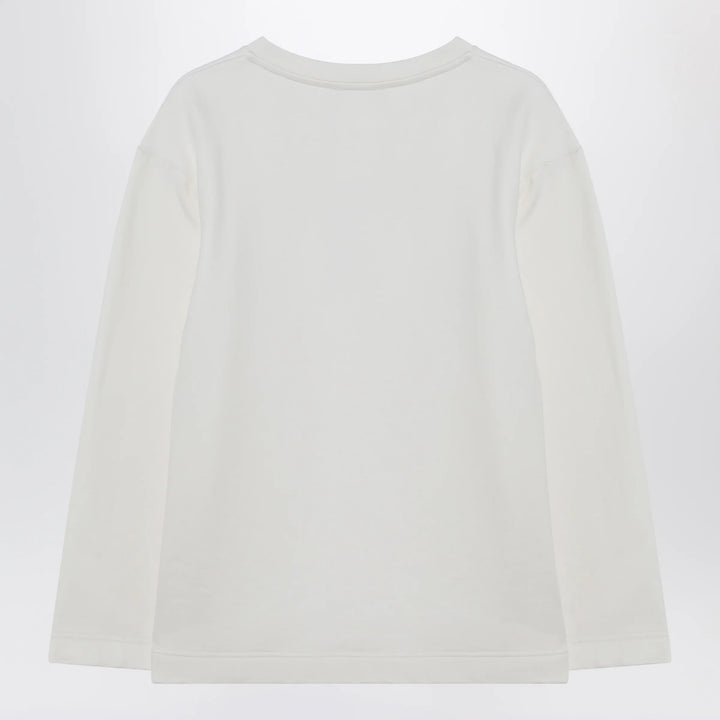 Max Mara - White sweatshirt in silk blend Brand Shirts &amp; Tops