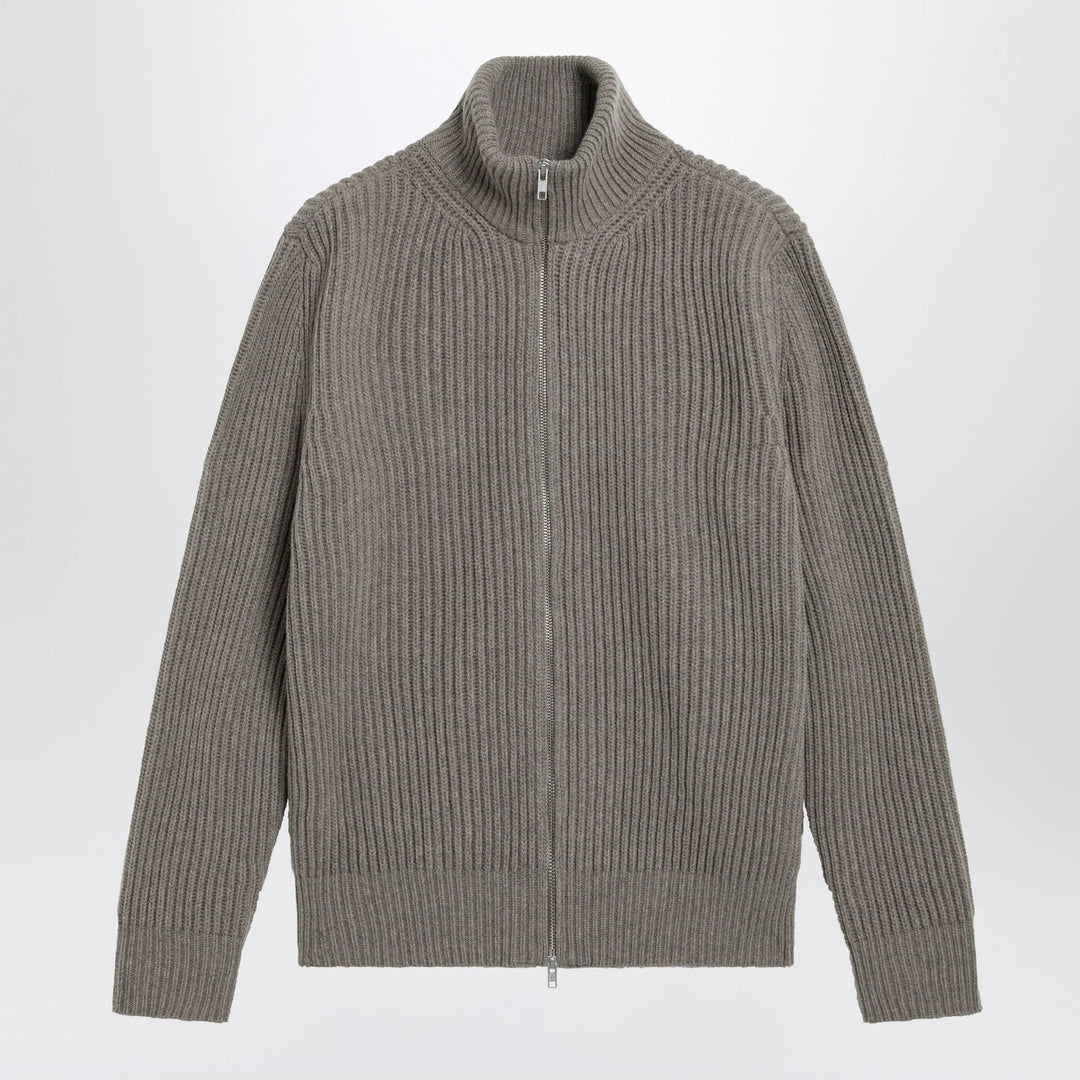 MM6 Maison Margiela - Beige mélange wool cardigan Brand Shirts &amp; Tops S