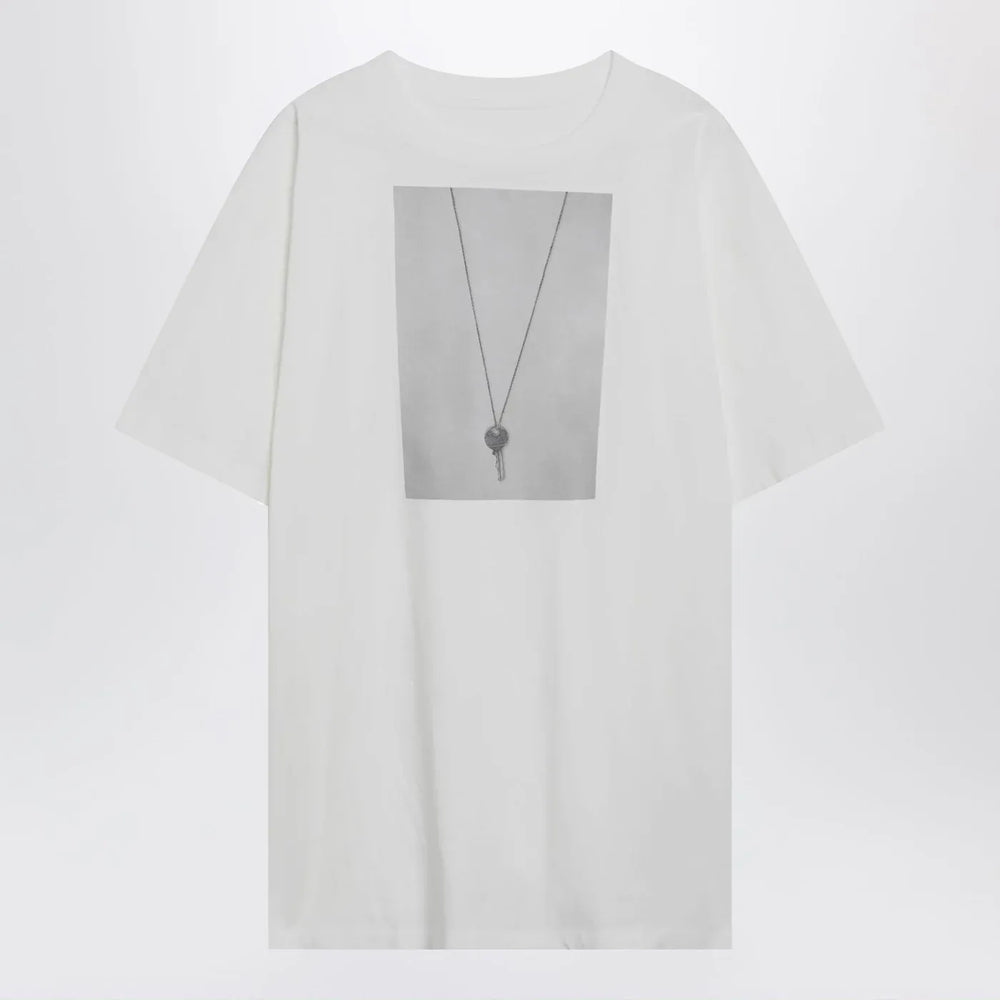 MM6 Maison Margiela - White T-shirt with key print Brand Shirts & Tops M