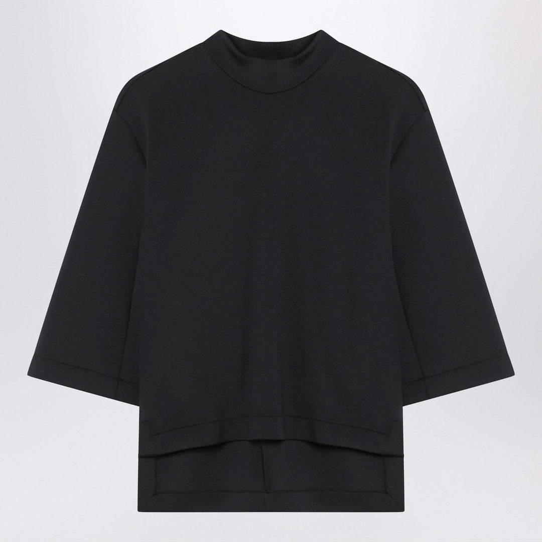 Shirts &amp; Tops Moncler X Edward Enninful - Black top with asymmetric hem Brand