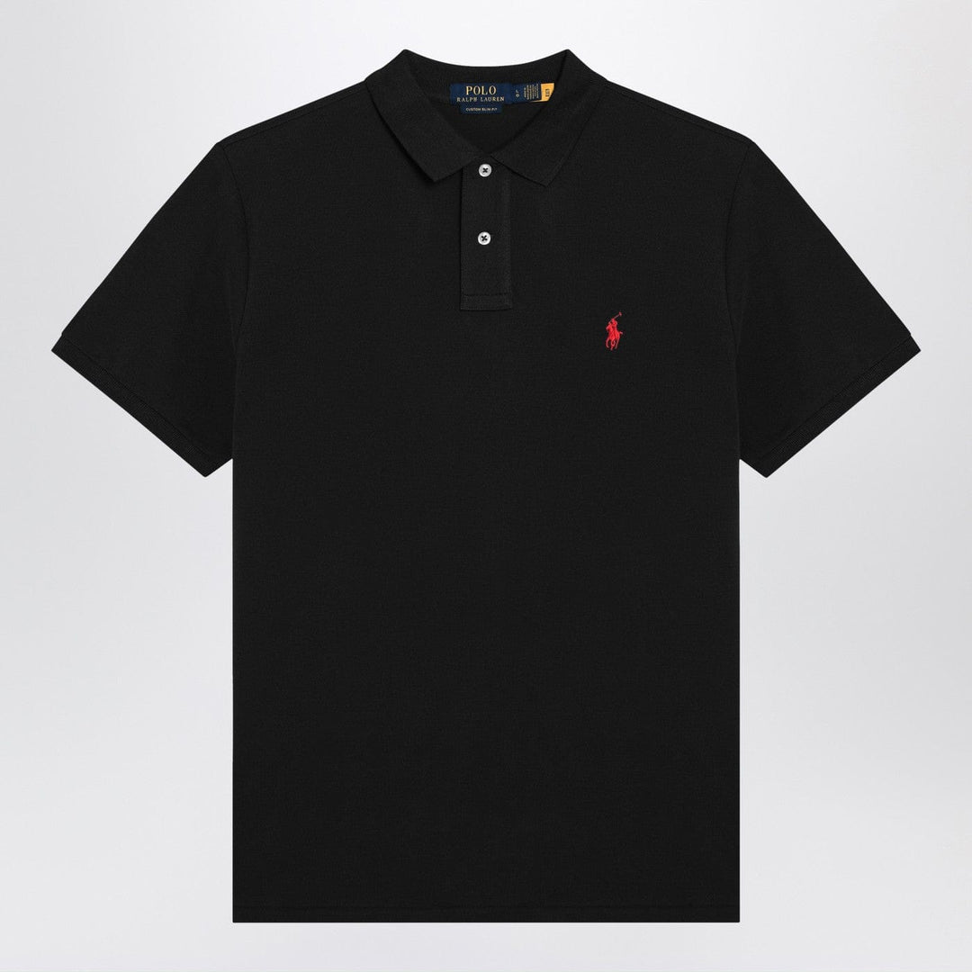 Shirts &amp; Tops Polo Ralph Lauren - Black cotton Custom Slim-Fit polo Brand