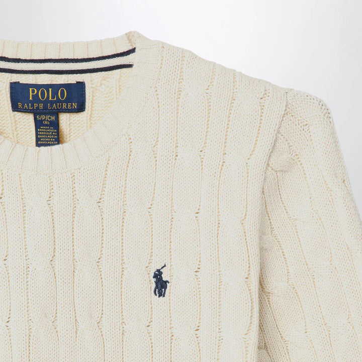 Polo Ralph Lauren - Cream cable-knit crewneck sweater Brand Shirts &amp; Tops 2