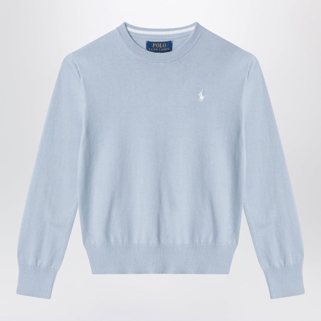 Shirts &amp; Tops Polo Ralph Lauren - Light blue cotton crew-neck sweater Brand