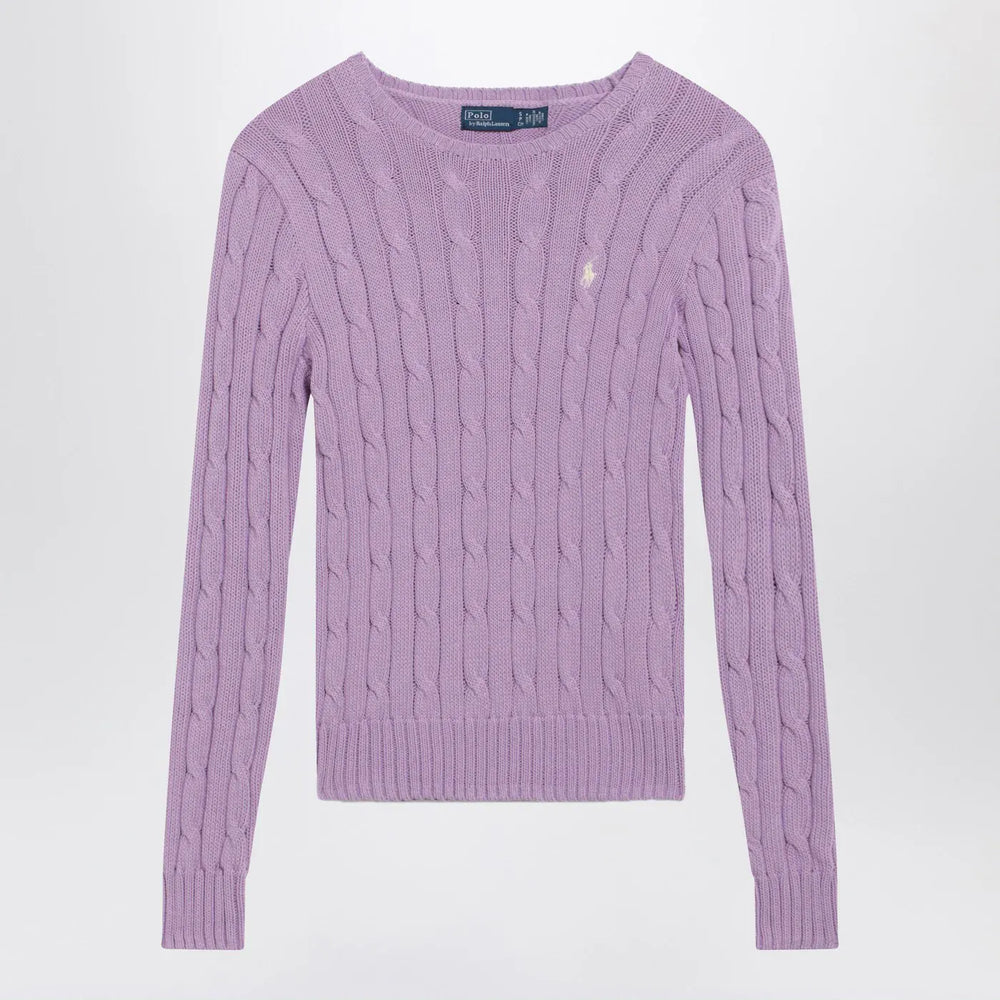 Polo Ralph Lauren - Lilac cotton cable-knit sweater Brand Shirts & Tops M