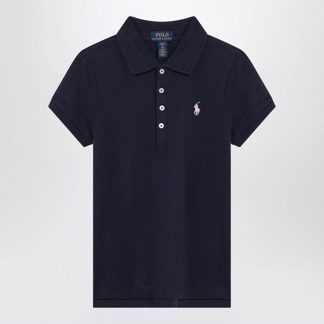 Shirts &amp; Tops Polo Ralph Lauren - Navy blue cotton polo shirt with embroidered logo Brand