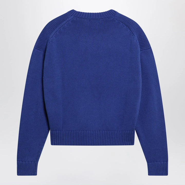Polo Ralph Lauren - Purplish blue sweater with logo intarsia Brand Shirts &amp; Tops