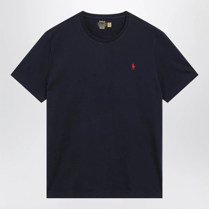 Polo Ralph Lauren - T-shirt blue in cotton Custom Slim-Fit Brand Shirts &amp; Tops S