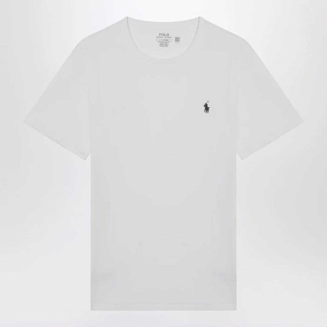 Polo Ralph Lauren - T-shirt white in cotton Custom Slim-Fit Brand Shirts &amp; Tops S