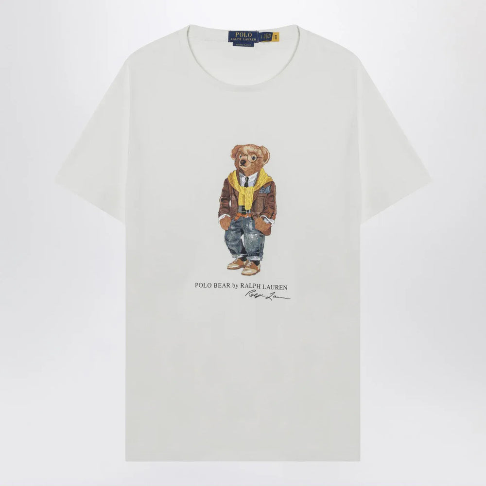 Polo Ralph Lauren - White Polo Bear T-shirt Custom Slim-Fit Brand Shirts & Tops S