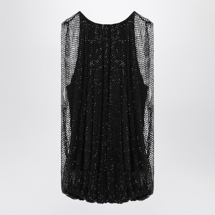 Shirts &amp; Tops Sportmax - Black mesh top with crystals Brand
