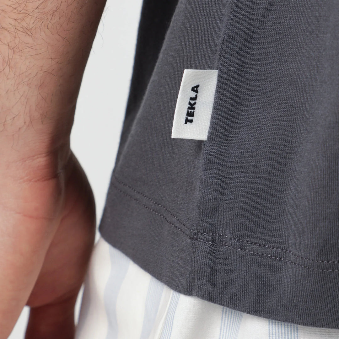 Tekla - Black washed short-sleeve T-shirt Brand Shirts &amp; Tops