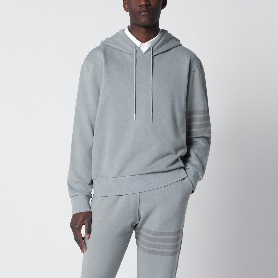 Shirts & Tops Thom Browne - Grey cotton hooded sweatshirt Brand