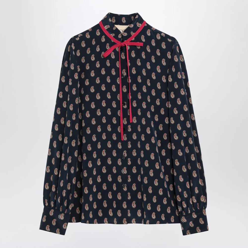 Valentino - Silk shirt with Paisley print Brand Shirts & Tops 40  IT